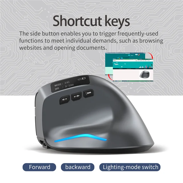 수직의 자유와 기술의 혁명: 블루투스 수직 무선 마우스