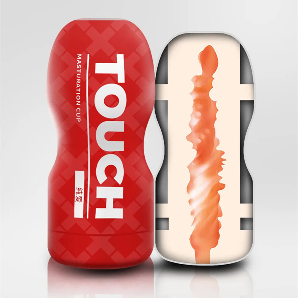 Male Masturbator Cup Soft Pussy Sex Toys Transparent Vagina Adult Endurance Exercise