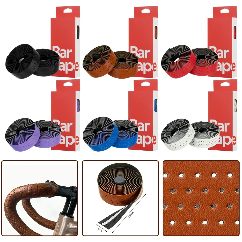 Road Bike Handlebars Tape Anti-slip Breathable Bicycle Handle Bar Tape Shock-absorbing Straps Cycling Accessories