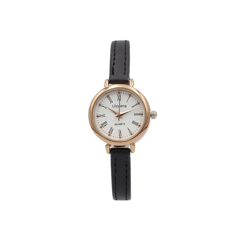 Ladies Quartz Watch Brown Leather Strap