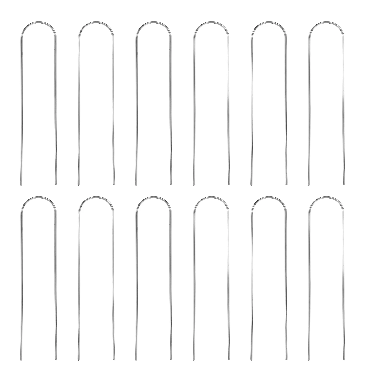 Horticultural Cloth Nails 12pcs 10inch for Soccer Goals and Trampoline
