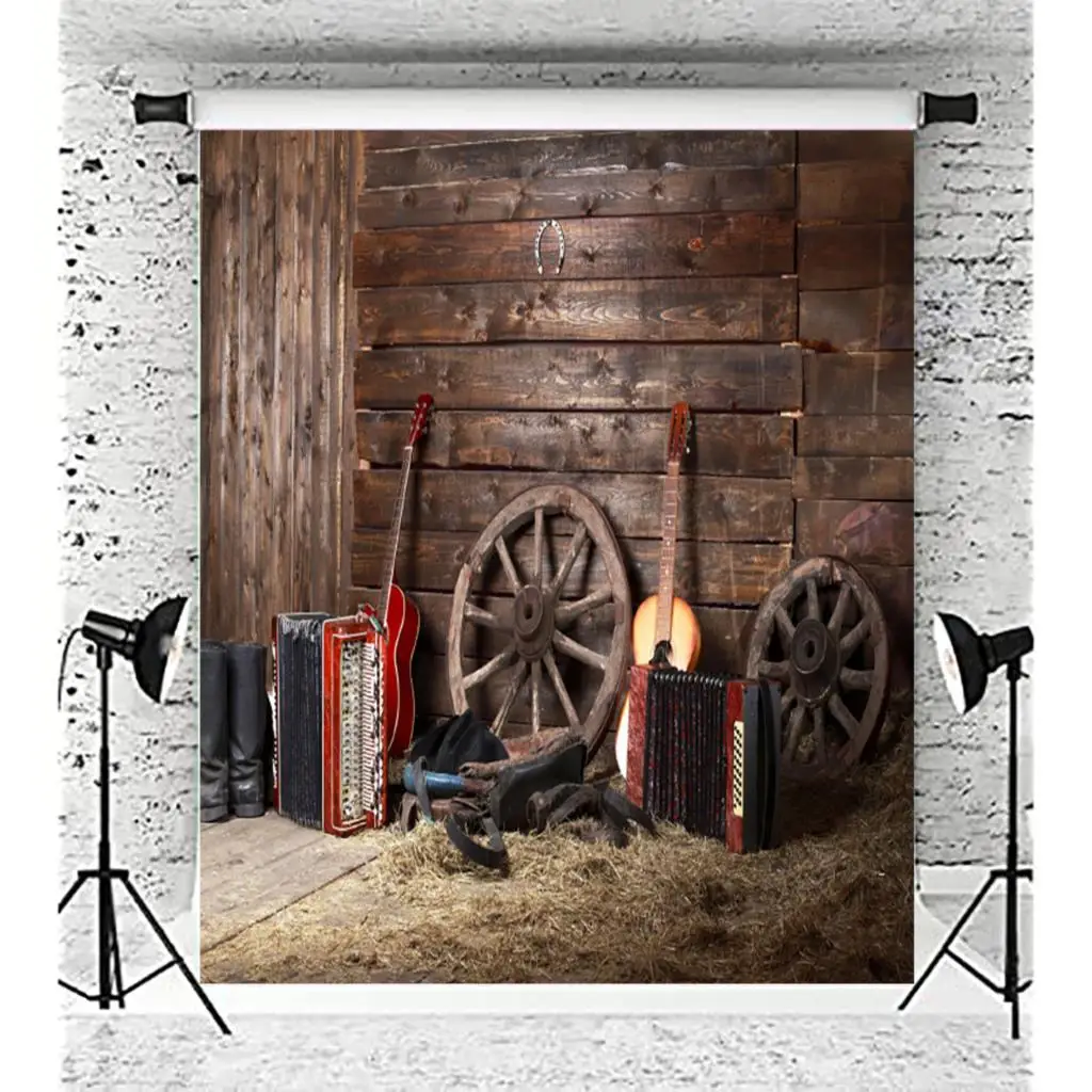 

SHUOZHIKE Vintage Grunge Decorate Retro Photography Backdrops Props Newborn Portrait Farm Photo Studio Background LK-68