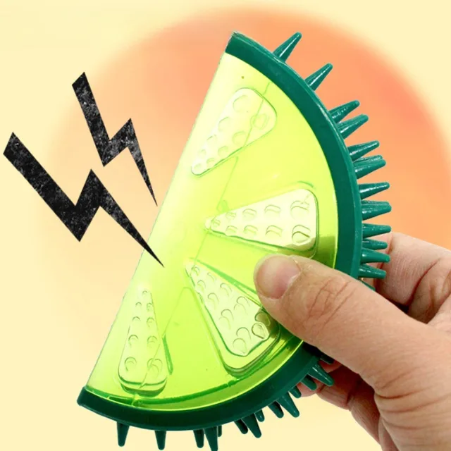 Pet Squeaky Chew Toy Dog Teeth Cleaning Toy Watermelon Pineapple Lemon Fruit Shape Puppy Bite Resistant Toy Pet Supplies 4