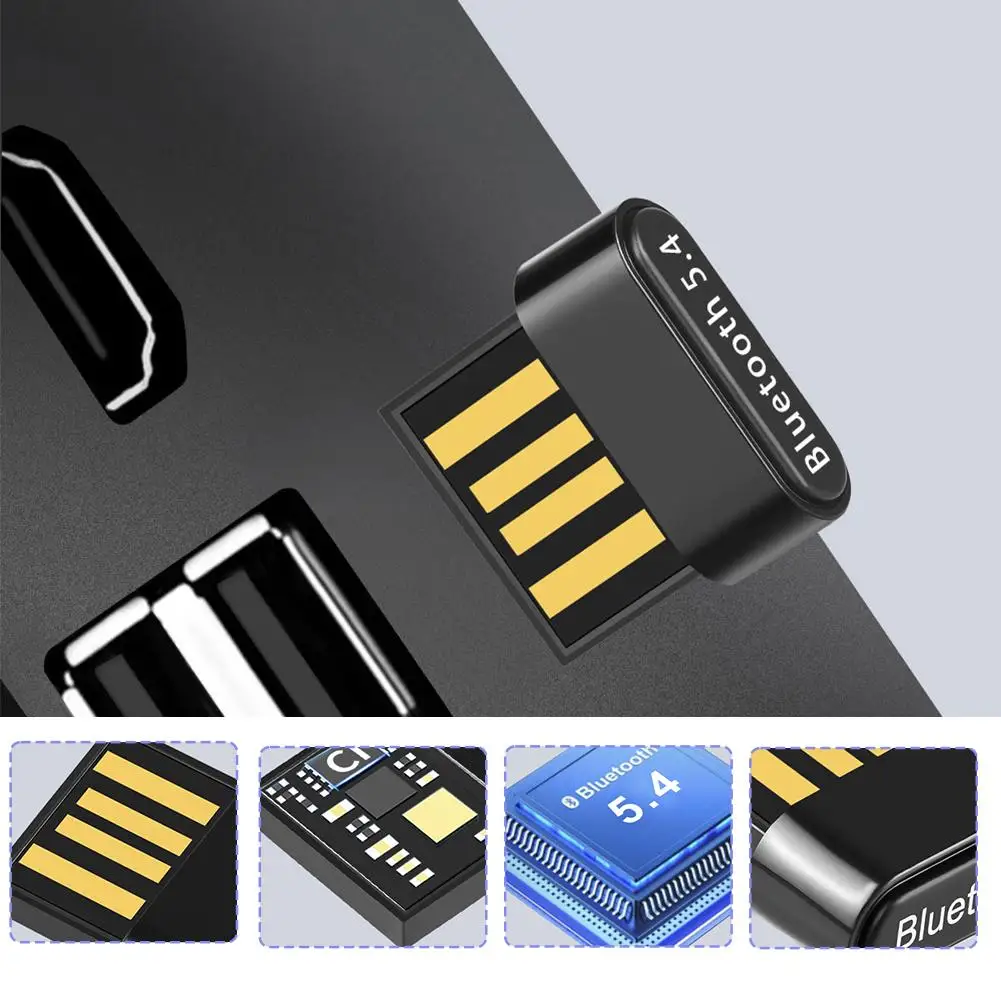 드라이버 프리 블루투스 어댑터 5.4 컴퓨터 USB 미니 커넥터, 헤드폰 리시버 오디오 리시버, 블루투스 Transmi Y9y2