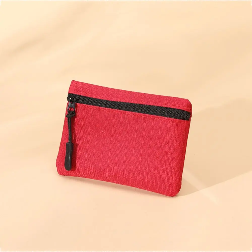 Leinwand Mini Geldbörse einfache Reiß verschluss Kind Aufbewahrung beutel Geld Tasche einfarbige Münze Schlüssel tasche Frauen Männer – Detail 11