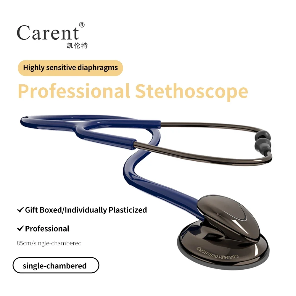 

Кардиологические стетоскопы Carent Black медицинский стетоскоп, универсальное профессиональное оборудование для лечения плода сердца