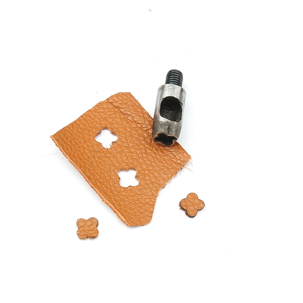 Leather Punches M8 Thread 5/6/8/10mm Star Shaped Punching for Hand Press Special-shaped Leathercraft Belt Cut Sewing Accessories