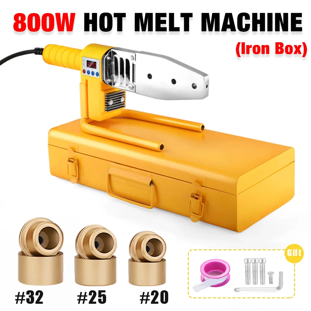 800/1000W Pipe Welding Machine 220V Pipe Welding Iron PB/PP/PE/PPR Pipe Welding