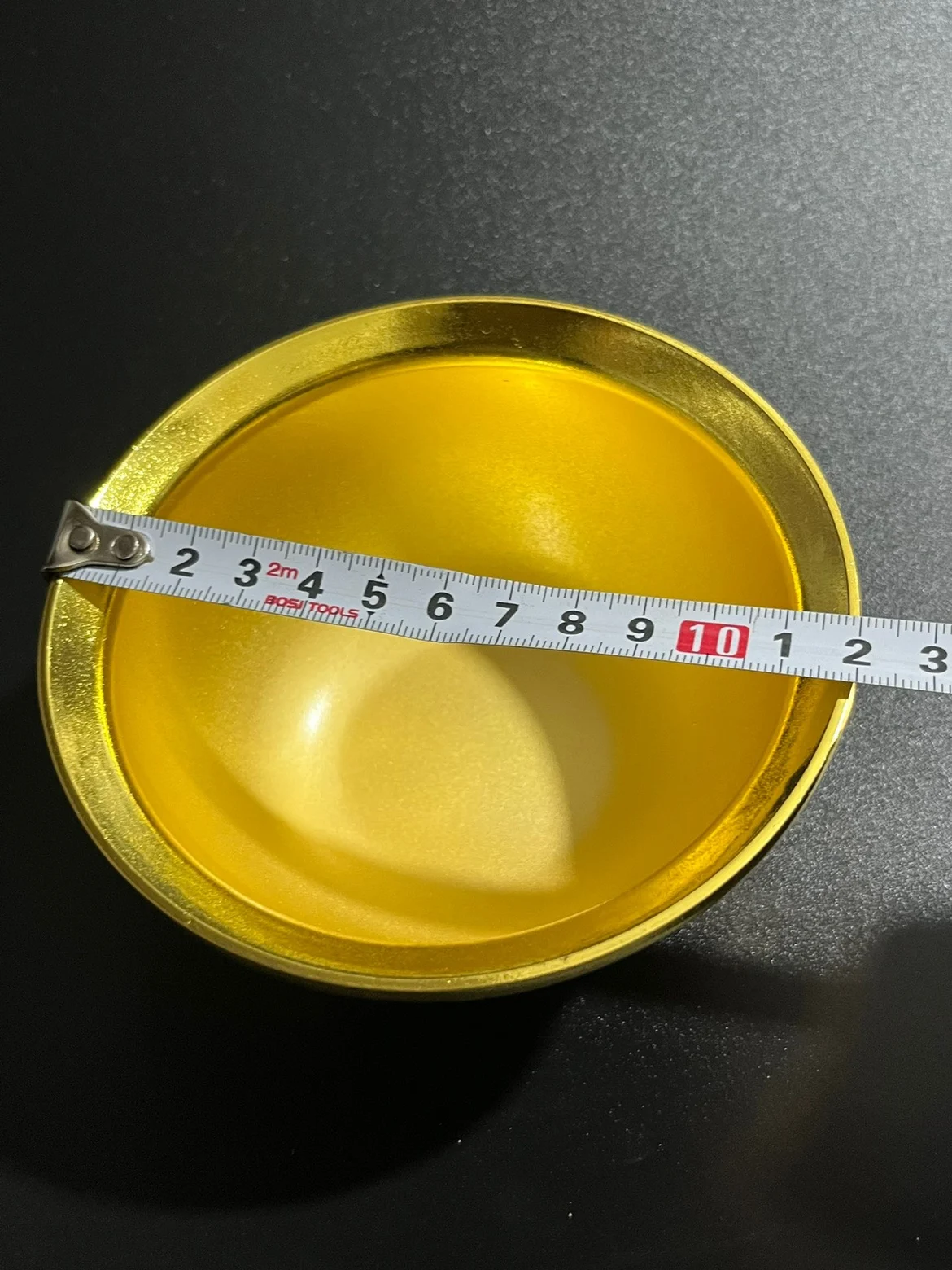 Collection of Qing Dynasty painted gold relief water supply Baifu Bowl home decoration ornaments