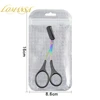 Eyebrow Trimmer Scissor with Comb Female Male Eyebrow Eyelash Scissors Safety Stainless Steel Face Razor Makeup Beauty Scissors 3