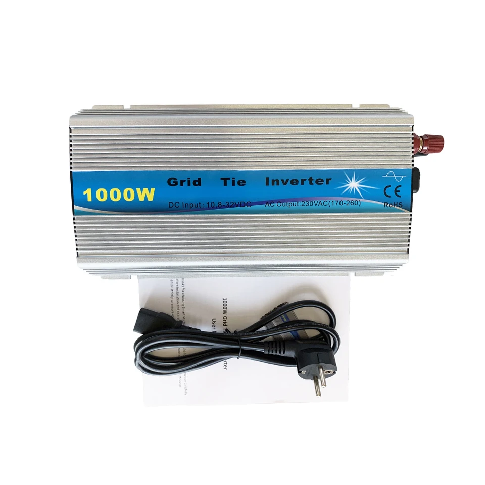 1000w mpptグリッドタイソーラーインバーター、10.8-32vまたは22-50v