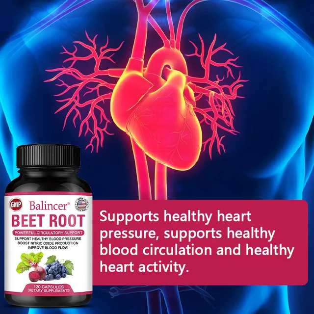 6547-8f1144.jpg Organic Beet Root Powder Extract + Black Pepper, Vitamin and Mineral Supplement, Blood Circulation, Blood Pressure Health