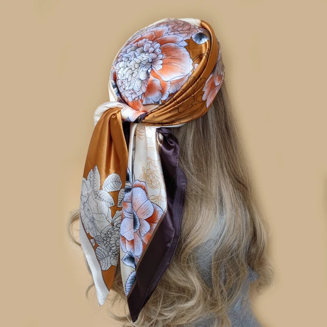 Silk Bandana Scarf For Silk Hair Scarf Near Me Head Scarf Silk