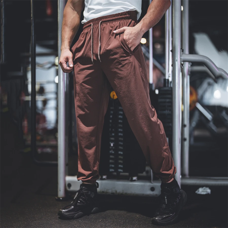 Jogger Sweatpants Men Cotton Casual Skinny Pants Bodybuilding Training Black Trousers Male Gym Fitness Sportswear Bottoms
