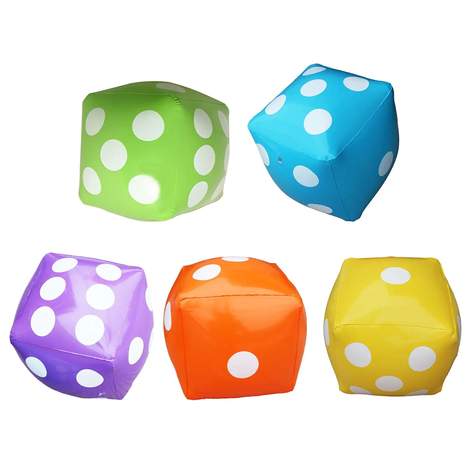 

Inflatable Toys Dice Funny 60cm Novelty Swimming Flotation Cube Beach Inflatable Dice for Club Bars Home Garden Indoor Outdoor