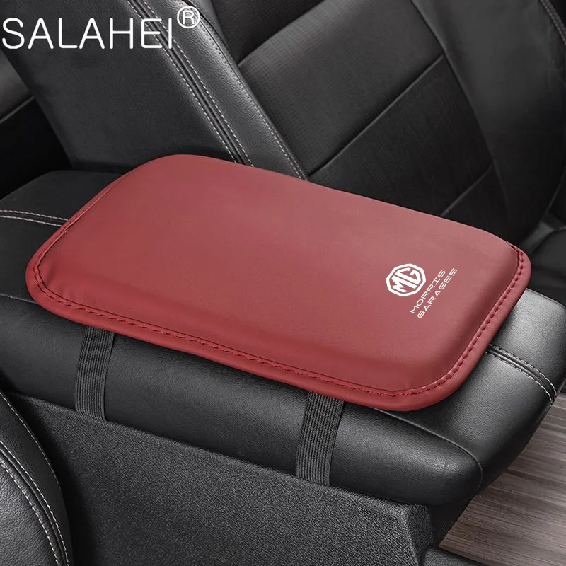 PU Leather Car Armrest Mat Center Console Arm Rest Protection Cushion Auto  Storage Box Cover Pad For Morris Garages MG MULAN - AliExpress