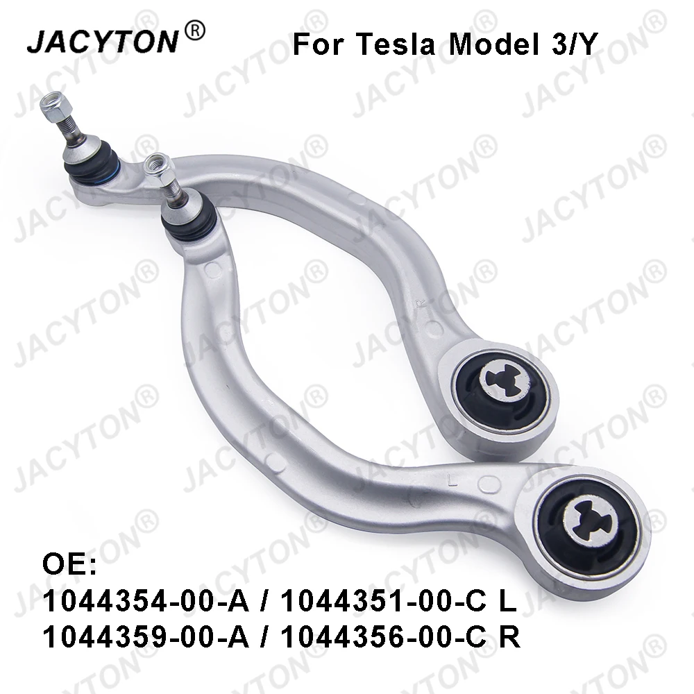 

JACYTON Pair Front Lower Bend Control Arm1044354-00-A 1044359-00-A For Tesla Model 3 Model Y