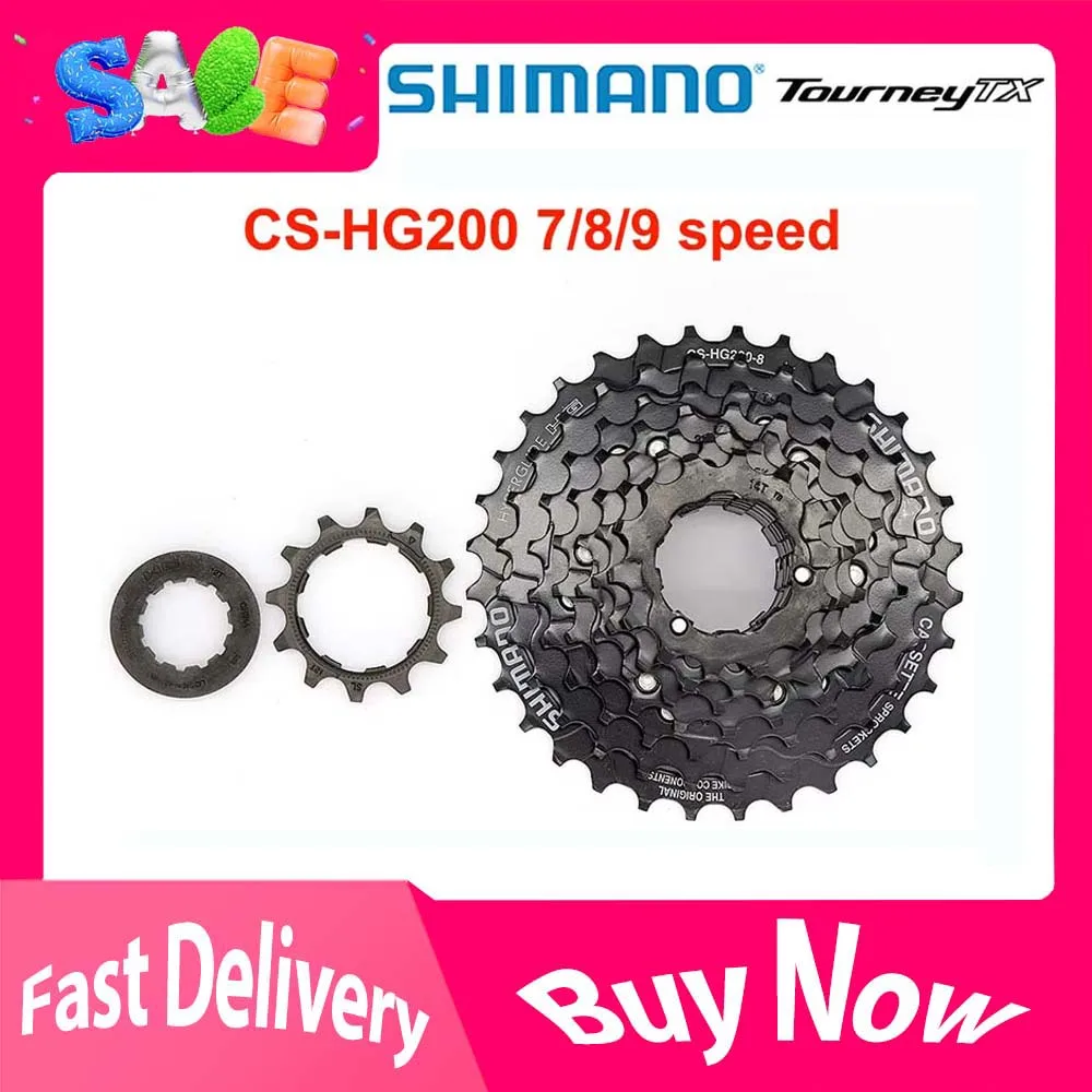 Bicycle Cassette Shimano TOURNEY TX HG200 CS 7 8Speed Sprocket CS-HG200 7s 8S 9S 8v 7v 9v 12-28T 12-32T Mountain Bike MTB Chains 32T 28T