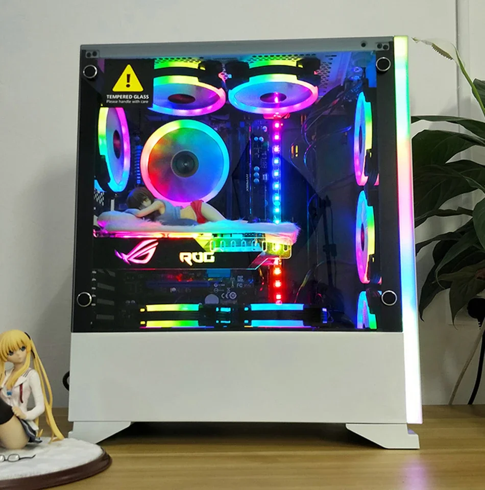 Wovibo-fãs Rgb Case para Computador Aura Sync Mute Cooler 6pin Cooling Ventilador 12 Centímetros Motherboard Sincronizado Aura Sync 120 Milímetros - Imagem 5