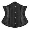 Gothic Sexy Underbust Corset Waist Trainer Slimming Lingerie Shapewear Women Lace-up Girdling Corselete Faja Body Shaper Clothes - 3-9222 Black, XL