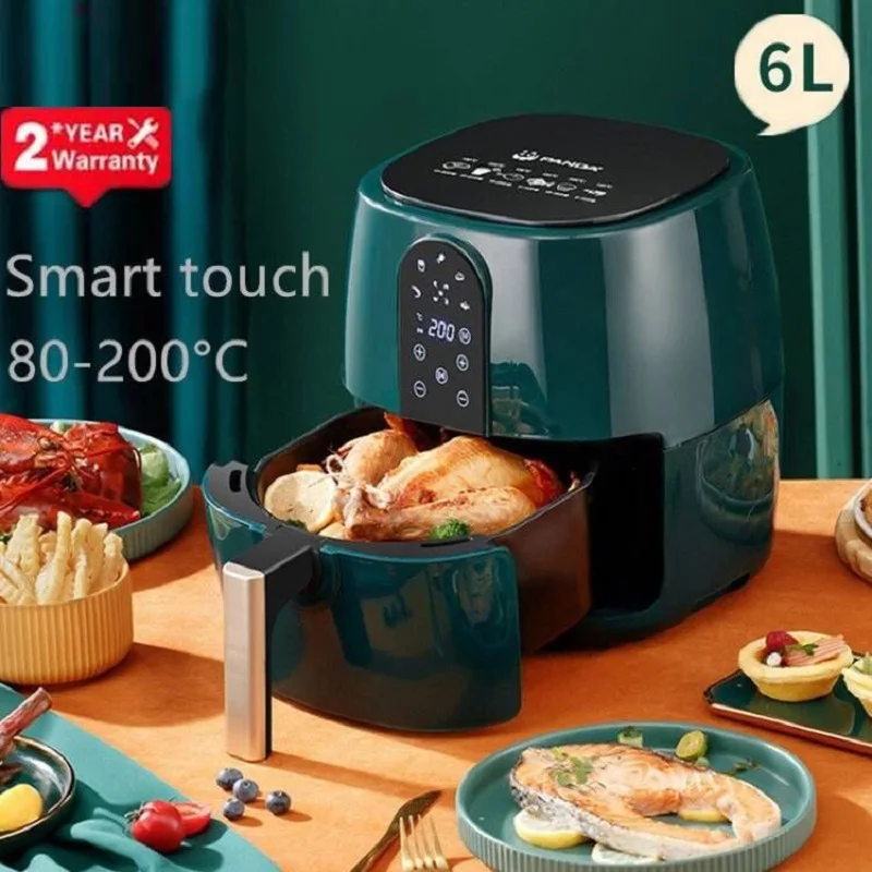 New Electric Air Fryer 6l Large Capacity Smart Automatic Household
