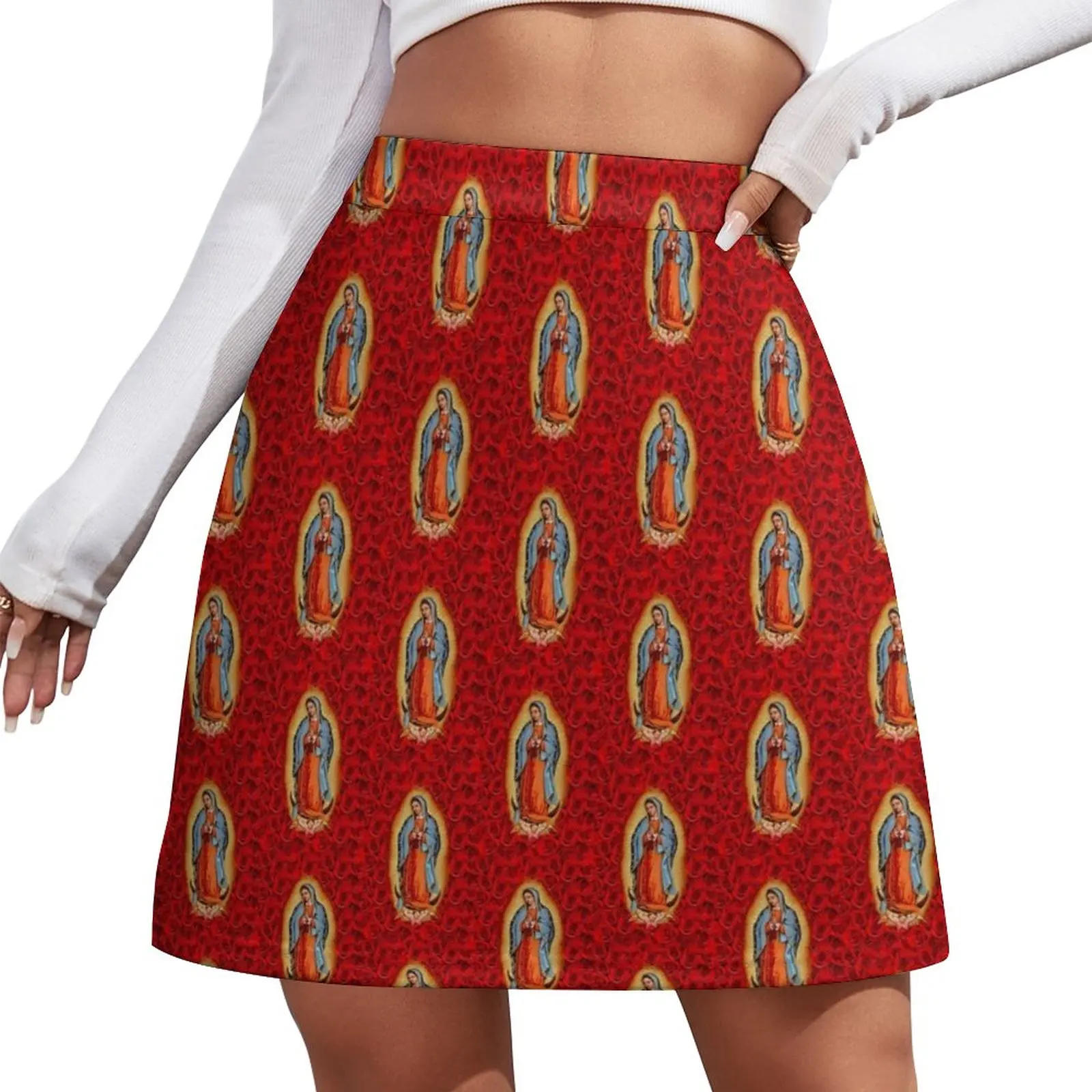 VIRGEN DE GUADALUPE Mini Skirt fashion Clothing Women skirts