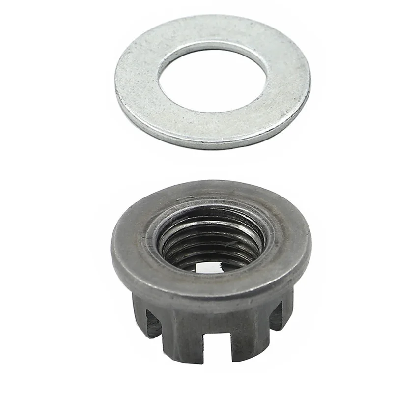 Rear Axle Castle Nut & Washer For Yamaha Atv Raptor Quad Bike Banshee