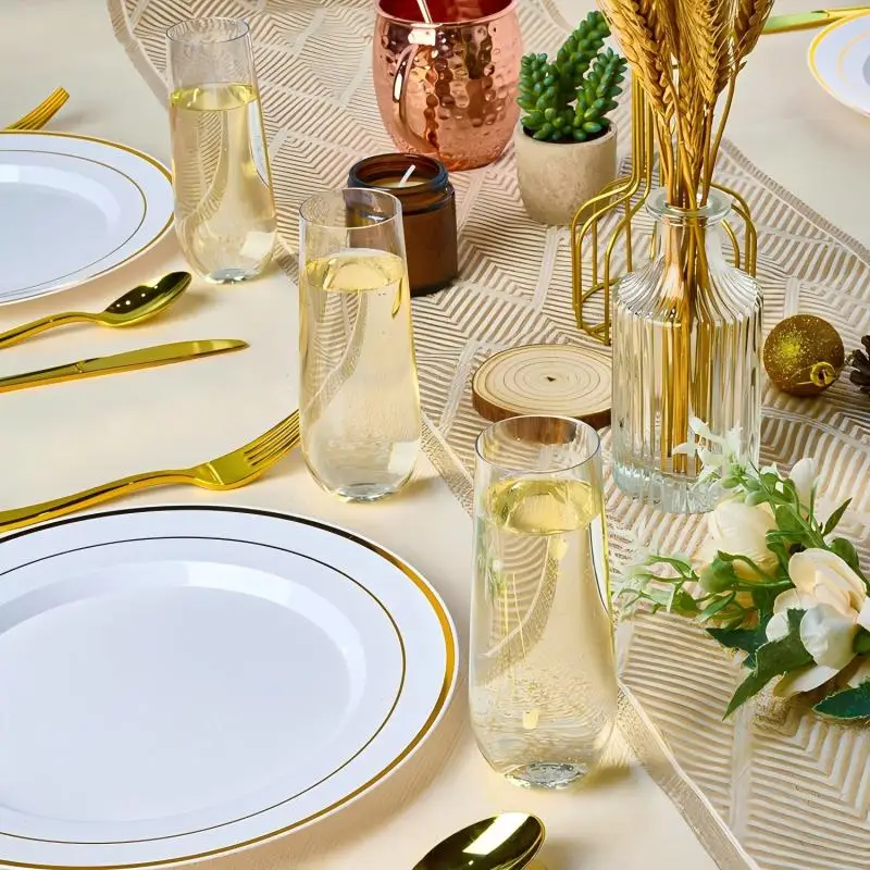 Plastic Stemless Champagne Flutes 2