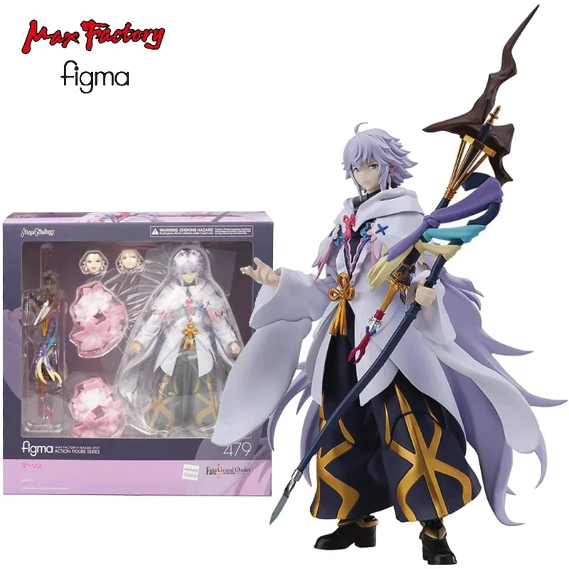 

Original Max Factory Figma Merlin Caster Fate/Grand Order: Zettai Majuu Sensen Babylonia Action Figures No.479 Model Doll Gifts