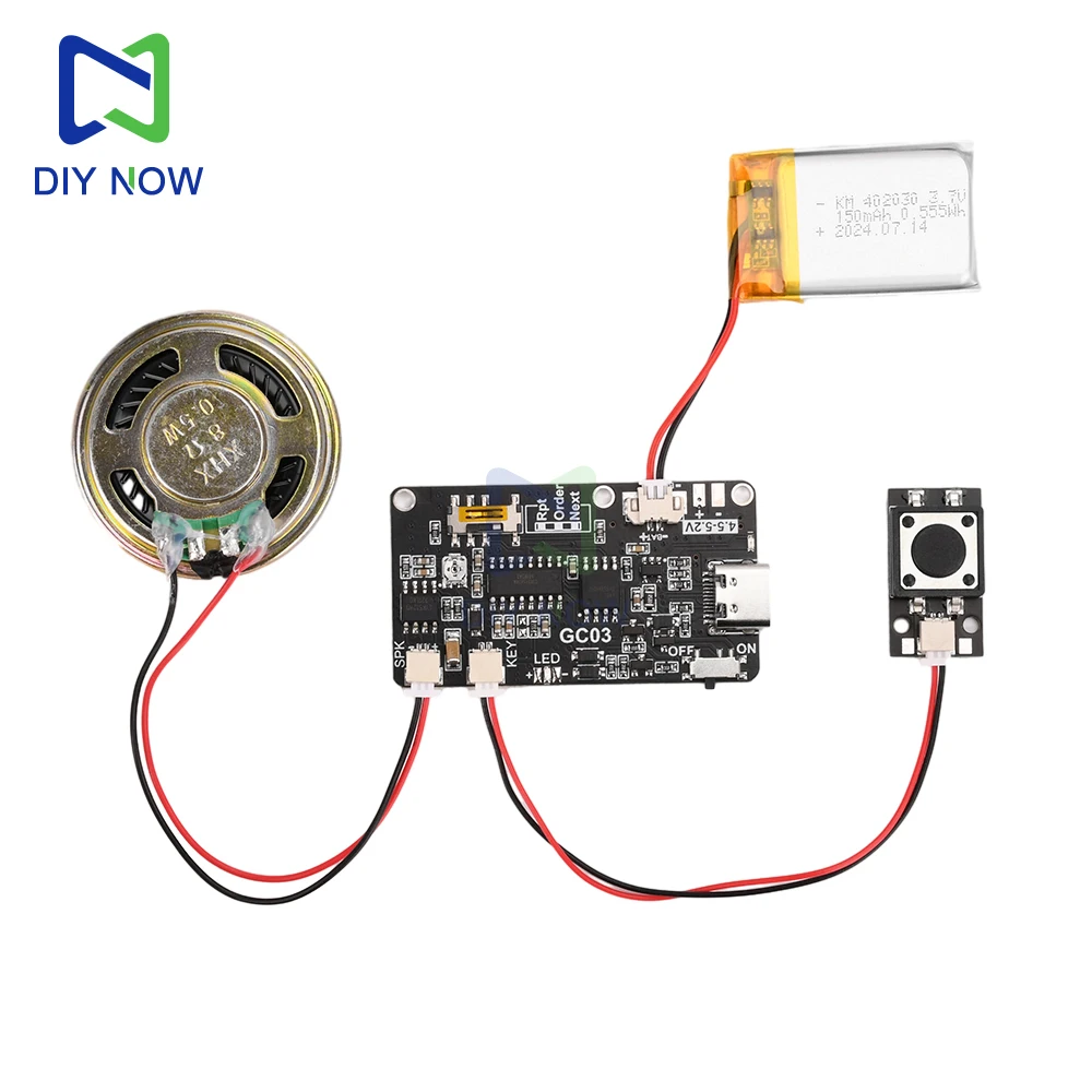 GC03 Voice Player Board With Speaker for DIY Card Gift Christmas