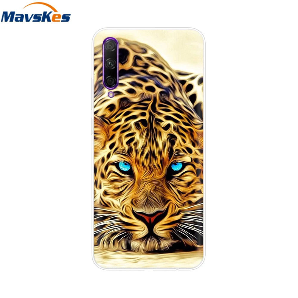 Elegant Floral Design Soft Clear Silicone Phone Case with TPU Bumper
