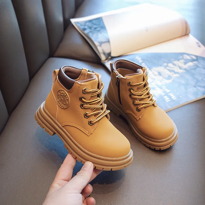 ChildrenBoots2022KidsBootsFashionLeatherChildrenBoots