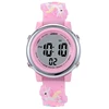Beautiful Cute 3D Heart Rainbow Unicorn Girls Kids Children Silicone Waterproof Digital Sport Alarm Luminous Gifts Watches Clock 3