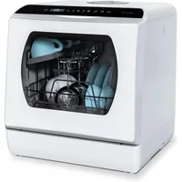 Countertop Dishwasher, 5 Washing Programs Portable Dishwasher With 5-Liter Built-in Water Tank For Glass Door 1