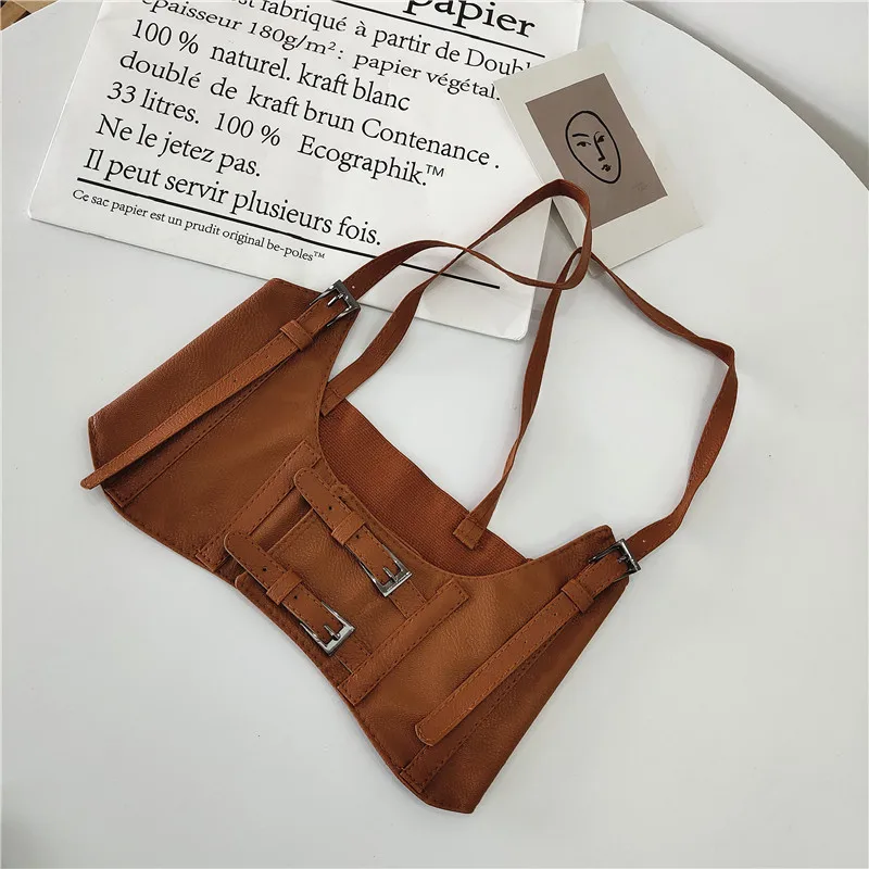 New Fashion Trend Women Men Gothic Handmade PU Leather Harness Belts Body Bondage Waist Straps Punk Rock Stylish Accessories