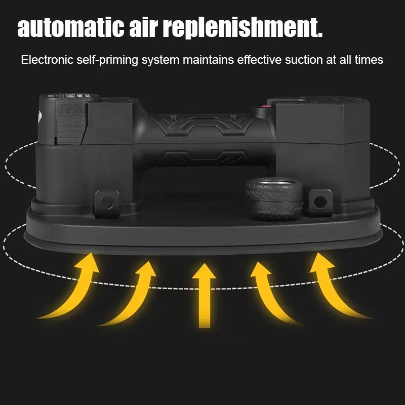 220kg Load Lithium Battery Vacuum Suction Cup Electric Suction Lifter Vacuum Glass Intelligent Suction Cup Air Pump Lifting Tool