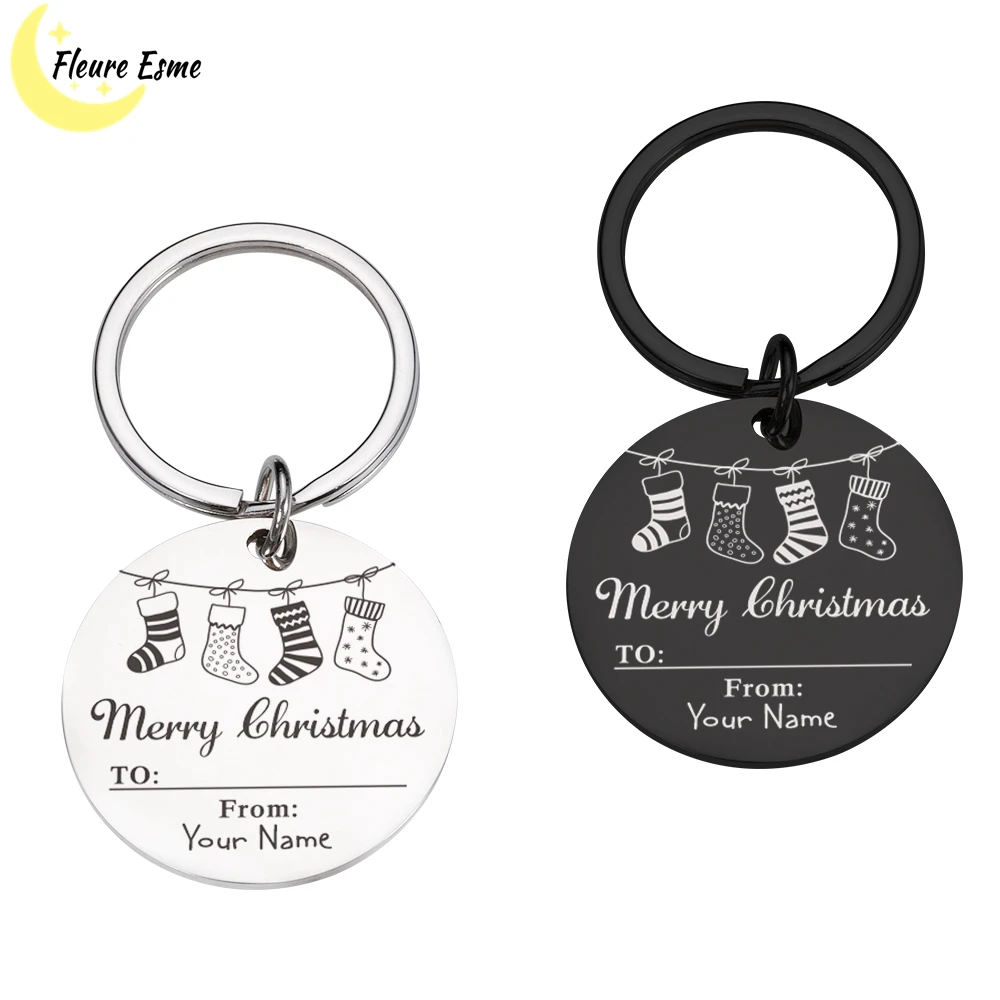 

Key Chains Family Christmas Gift Keychain Child Keychain Christmas Keychains for Famliy Partner Wife Christmas Key Chain Gifts