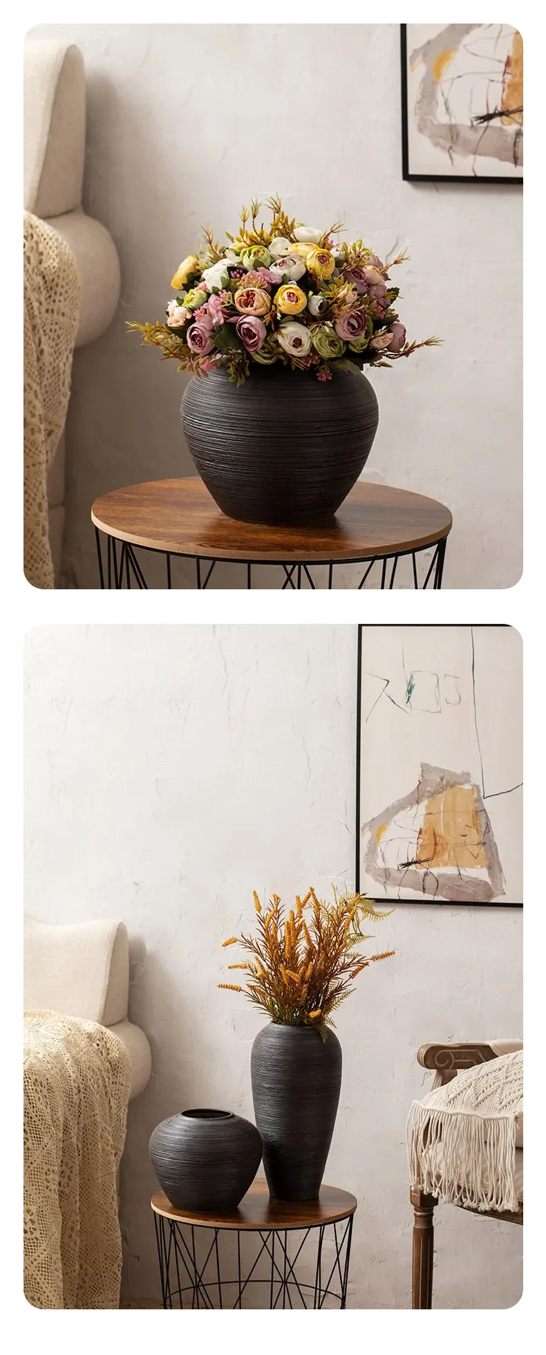 Obsidian Silence Vase