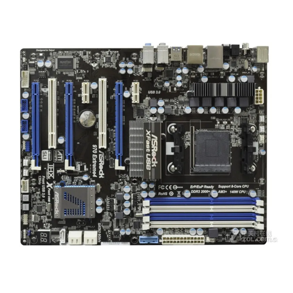 Для ASRock 970 extreme ME4 оригинальный рабочий стол для материнской платы AMD разъем AM3 + DDR3