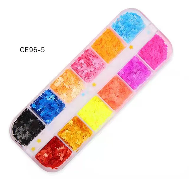 Holographic Butterfly  Heart Multi Shape  Laser Symphony Butterfly Sequins 3D Colorful Sequins Manicure  Nail Art Decoration CE96-5