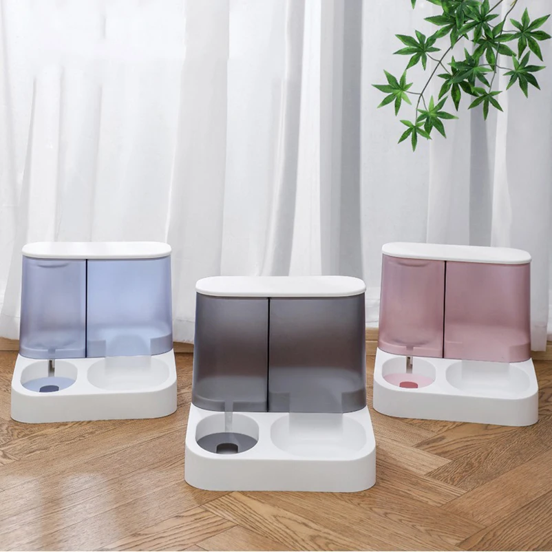 Title 4, Cat cat bowl small dog double bowl automatic fe...