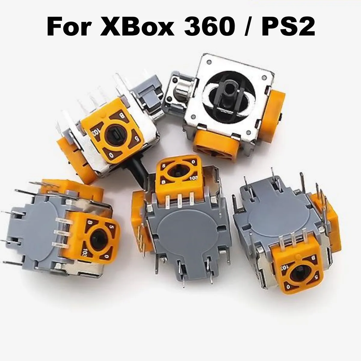PS2 PS3 컨트롤러 교체 용 Xbox 360 용 10PCS 고품질 3D 아날로그 조이스틱 스틱 센서 전위차계 수리 부품