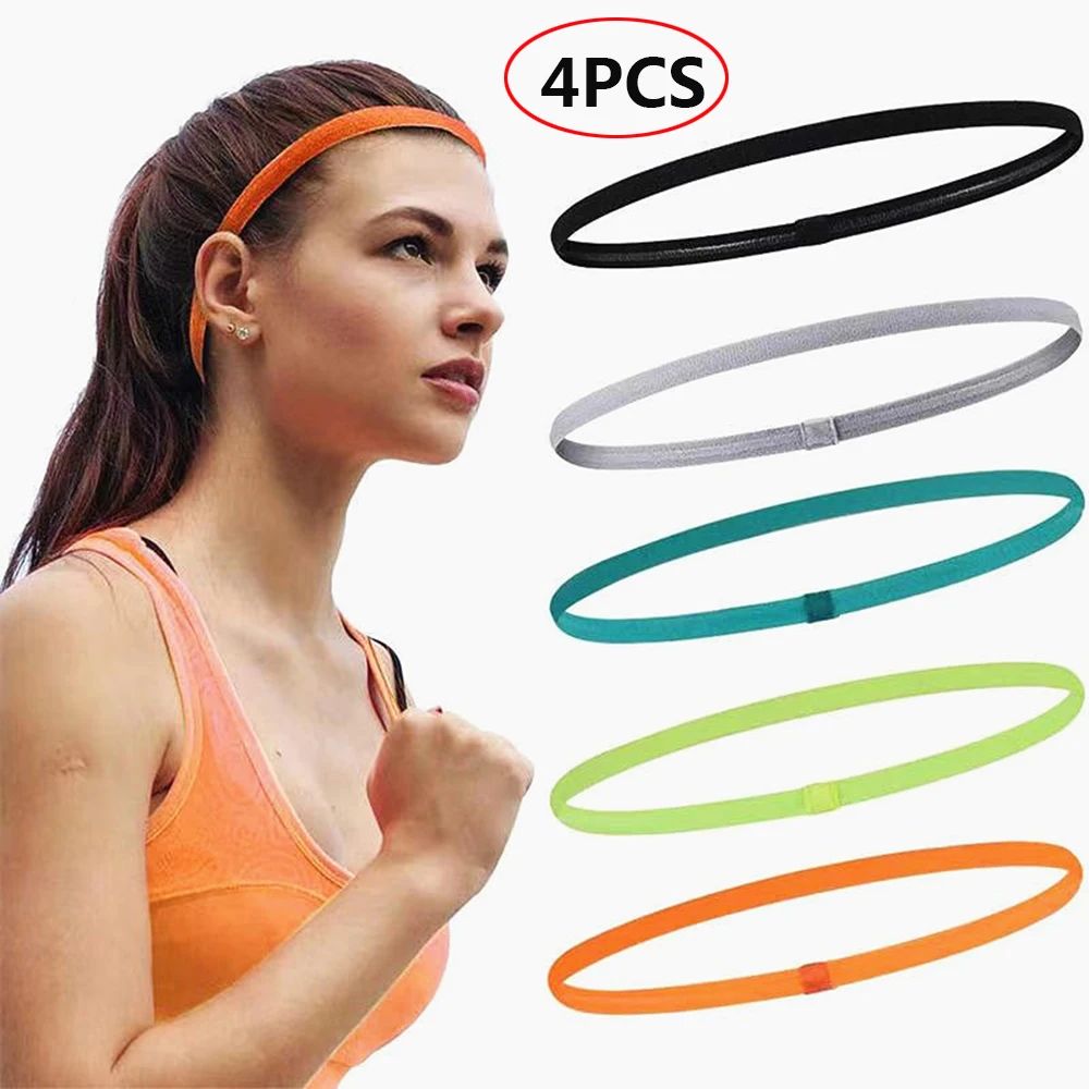 

Women Stretch Yoga Hairband Headband Men Thin Sports Fitness Elastic Anti-slip Sweatband Headbands Gym Running Hair Bands
