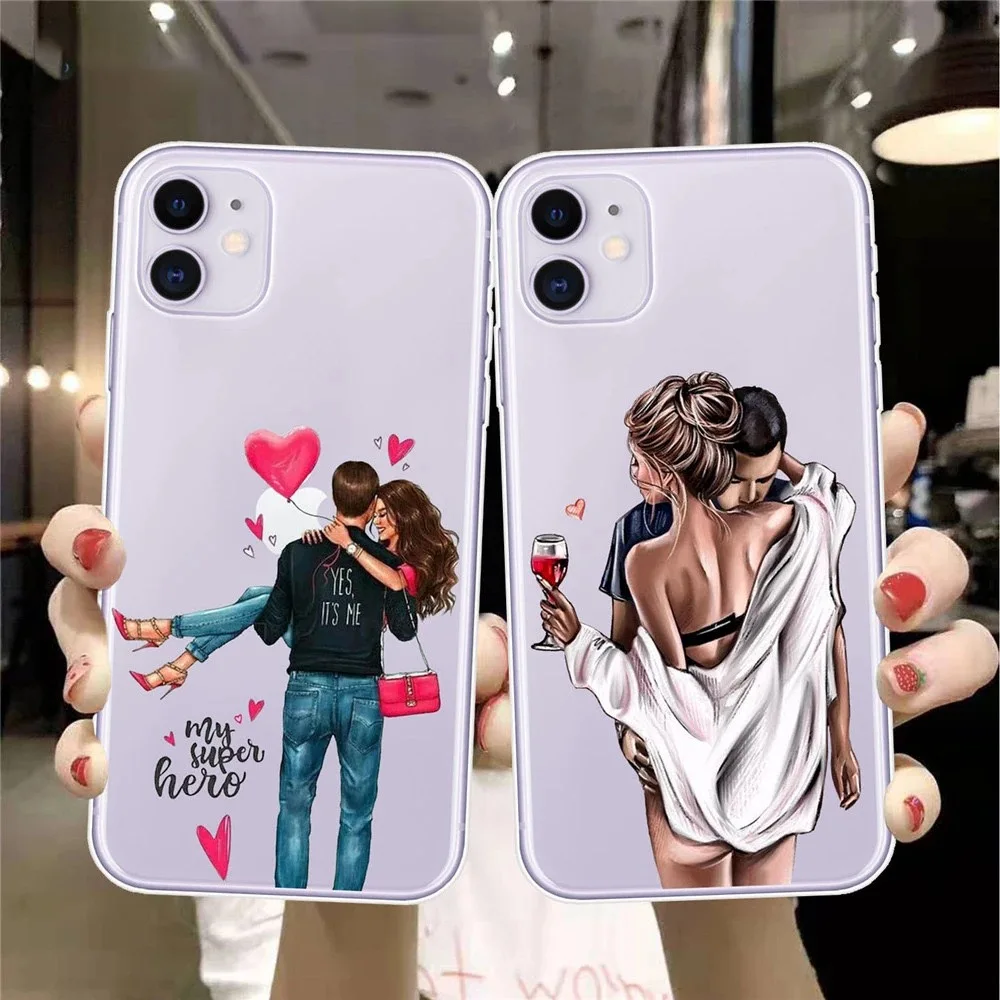 Fashion Couple Shockproof Silicone Soft Phone Case