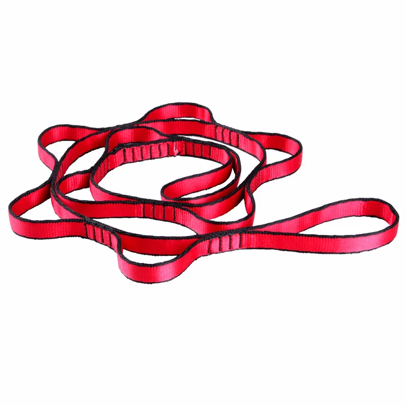 2PCS 110mm aerial yoga hammock extension belt with high strength double layer belt climbing chrysanthemum rope hammock strap rop 3