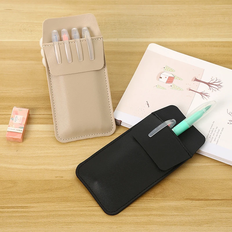 Elegant PU Leather Pen Pouch
