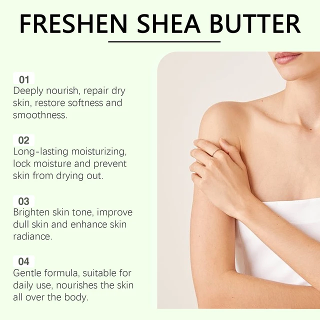 Shea Butter Body Cream Long Lasting Moistuirzing Soothing Dry Rough Body Lotion Brightening Improve Dullness Nourish Skin Care 2