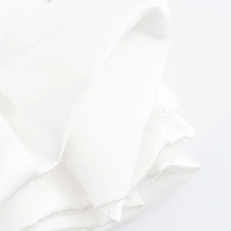 Elegant Sleeveless White Short Dress Women Slim O-neck Backless Ruffles Hem Party Evening Dresses Summer Lady Streetwear