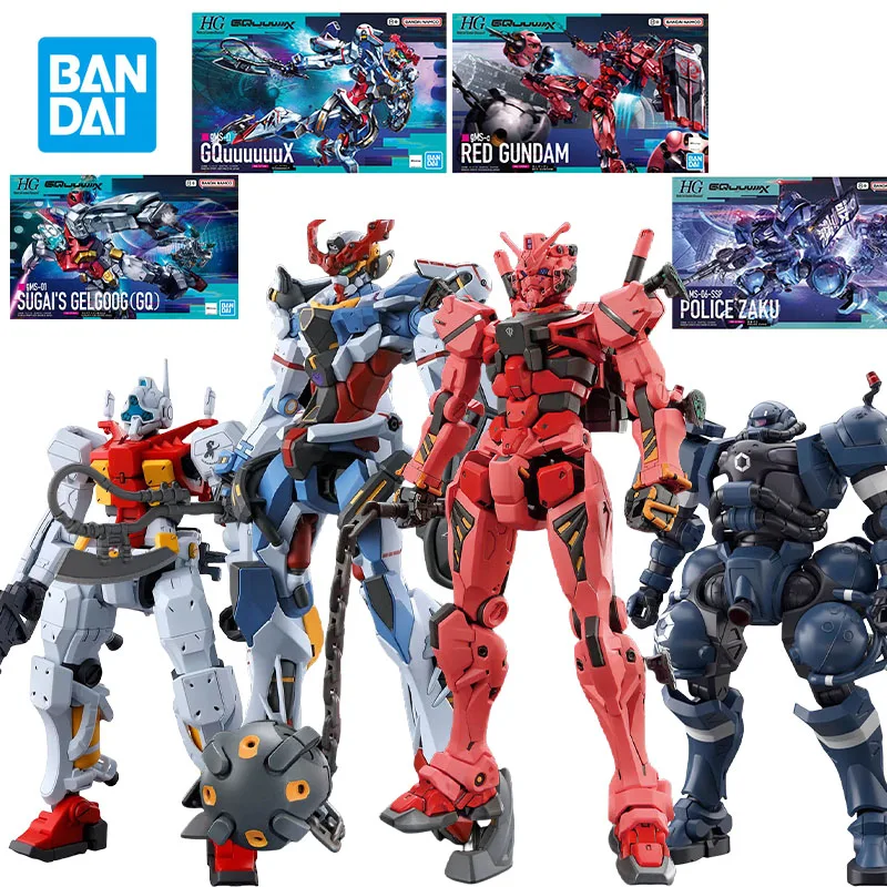 Bandai HG 1/144 GQuuuuuuX Action Figures Red Gundam Mobile Suit