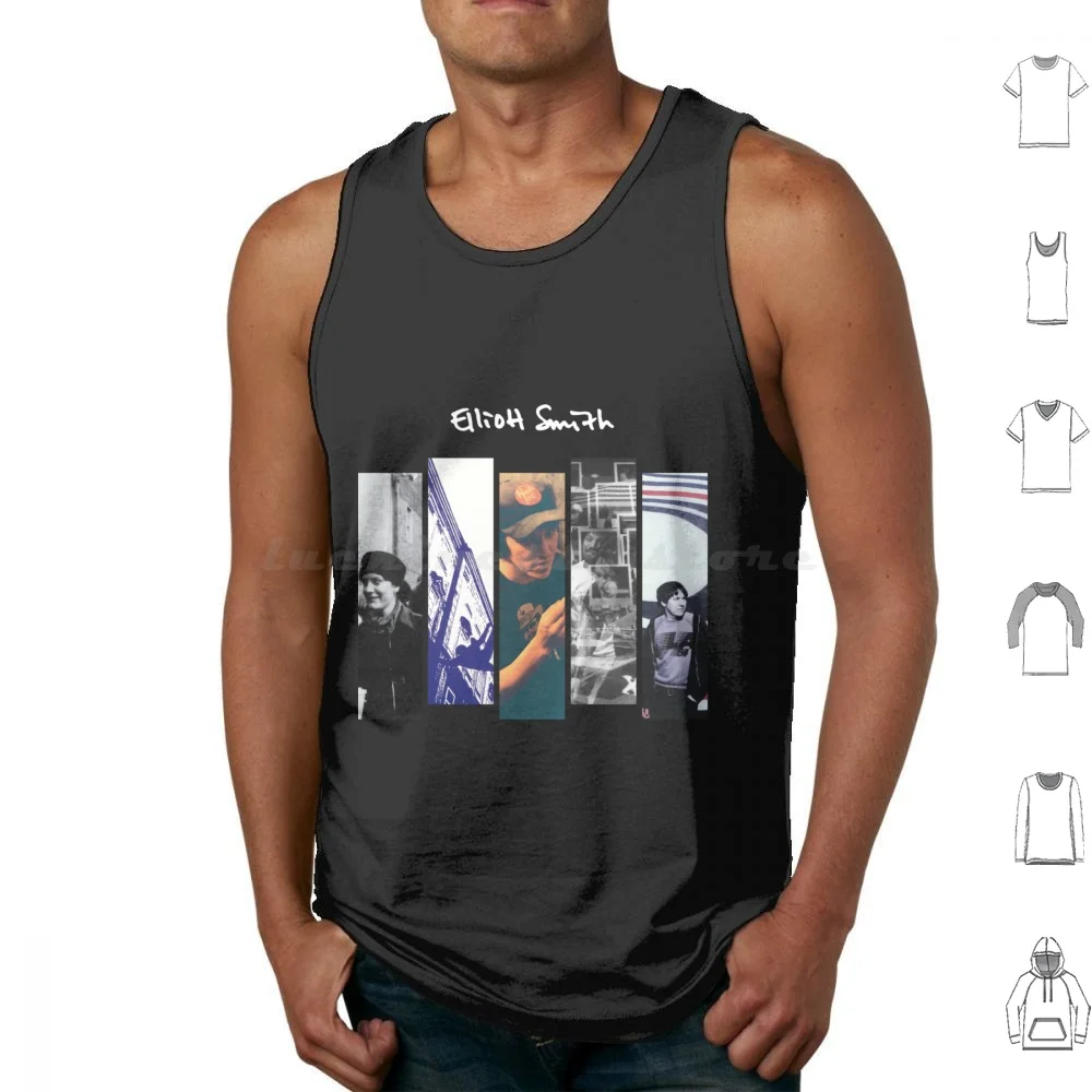 Elliott Smith Canotte Gilet Senza Maniche Elliott Smith Blues Elliott Figura 8 Elliott Smith Figura 8 Tra Le Barre Pianoforte